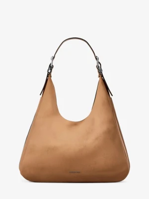 Duża torba na ramię Nolita ze skóry nubukowej Michael Kors ORZECHOWY (Brązowy)