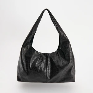 Duża torba na ramię z imitacji skóry czarna House