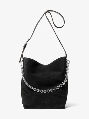 Duża torba Nolita z zamszu Michael Kors CZARNY (Czarny)