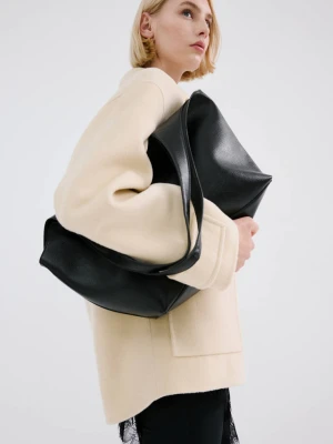 Duża torba shopper czarny - Kobieta - Rozmiar uniwersalny - MANGO