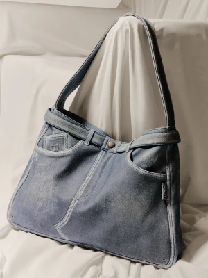 Duża torba skórzana denim studio Desigual