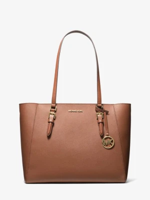Duża torba tote Charlotte 3 w 1 ze skóry saffiano Michael Kors BRĄZOWY (Brązowy)