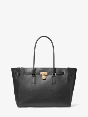 Duża torba tote Hamilton Moderne ze skóry Michael Kors CZARNY (Czarny)