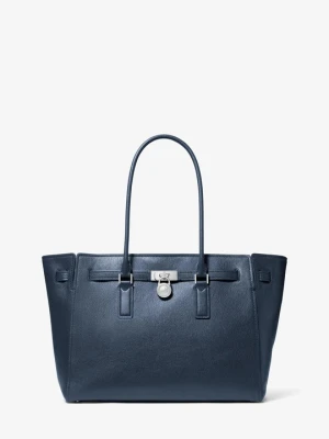 Duża torba tote Hamilton Moderne ze skóry Michael Kors NIEBIESKI FORMALNY (Niebieski)