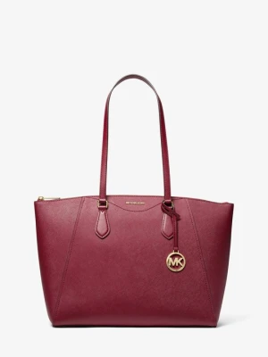 Duża torba tote Lorita ze skóry saffiano Michael Kors CIEMNOCZERWONY (Czerwony)