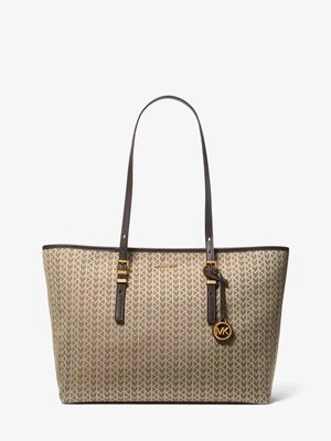 Duża torba tote Quinn z żakardowym logo MK2000 MICHAEL Michael Kors