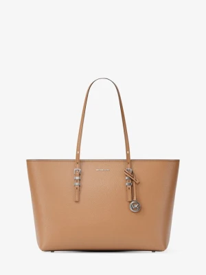 Duża torba tote Quinn ze skóry groszkowej Michael Kors ORZECHOWY (Brązowy)