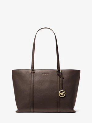 Duża torba tote Temple ze skóry groszkowej MICHAEL Michael Kors