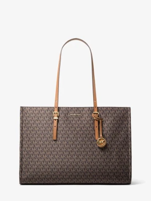 Duża torba tote Zadie z nadrukiem w charakterystyczne logo Michael Kors