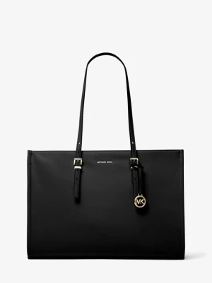Duża torba tote Zadie z nylonu Michael Kors CZARNY (Czarny)