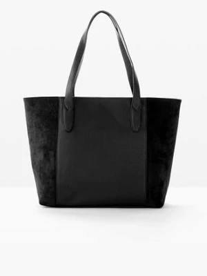 Duża torba typu shopper z różnych materiałów bonprix