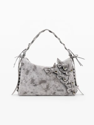 Duża torba w kwiaty Desigual czarny