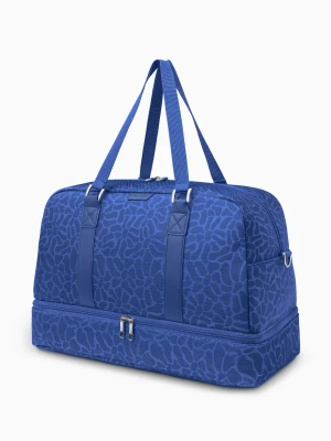 Duża Torba weekendowa Philadelphia Collection - print niebieski Puccini