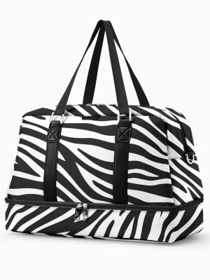 Duża Torba weekendowa Philadelphia Collection - print zebra Puccini