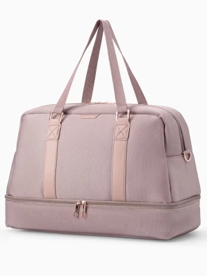 Duża Torba weekendowa z dużą kieszenią na dnie - różowa Puccini