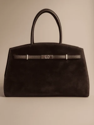 Duża torebka damska - Daryl - skórzana/zamsz LAÏF