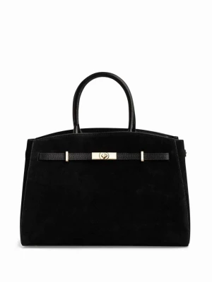 Duża torebka damska - Daryl - skórzana/zamsz LAÏF