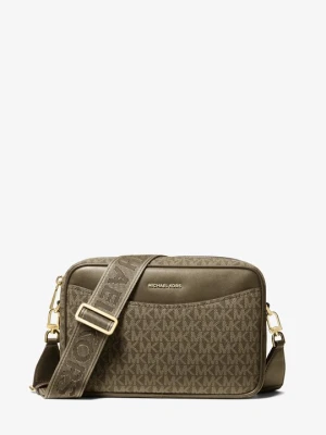 Duża torebka do przewieszenia przez ramię Bev z charakterystycznym logo Michael Kors LODEN (Zielony)