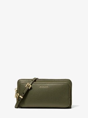 Duża torebka do przewieszenia przez ramię Jet Set z przepinanym paskiem z groszkowej skóry MICHAEL Michael Kors