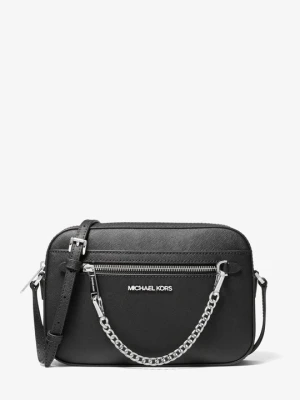 Duża torebka do przewieszenia przez ramię Jet Set ze skóry saffiano Michael Kors CZARNY (Czarny)