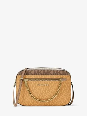 Duża torebka do przewieszenia przez ramię z charakterystycznym logo z kolekcji podróżnej Jet Set Michael Kors Outlet