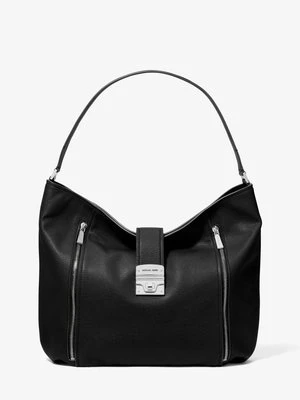 Duża torebka na ramię Addie ze skóry Michael Kors CZARNY (Czarny)