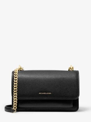 Duża torebka na ramię Claire ze skóry groszkowej z odpinanym paskiem MICHAEL Michael Kors