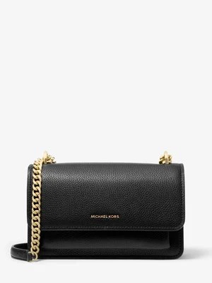 Duża torebka na ramię Claire ze skóry groszkowej z odpinanym paskiem MICHAEL Michael Kors