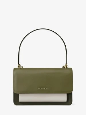 Duża torebka na ramię Claire ze skóry z blokami kolorów MICHAEL Michael Kors