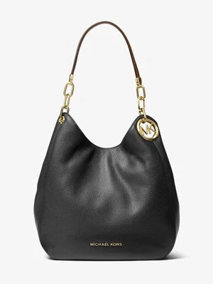 Duża torebka na ramię Lillie ze skóry groszkowej MICHAEL Michael Kors