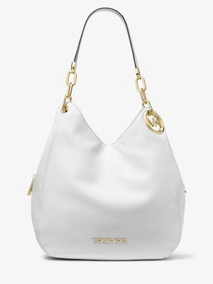 Duża torebka na ramię Lillie ze skóry groszkowej MICHAEL Michael Kors