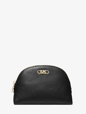 Duża torebka podróżna Empire z groszkowej skóry Michael Kors CZARNY (Czarny)