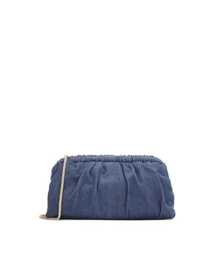 Duża torebka pouch bag z tkaniny denim Kazar