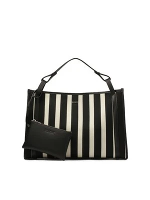 Duża torebka tote bag w paski Kazar