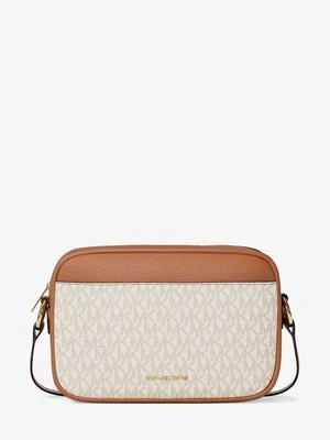 Duża torebka typu camera bag do przewieszenia przez ramię Jet Set z charakterystycznym logo Michael Kors Outlet