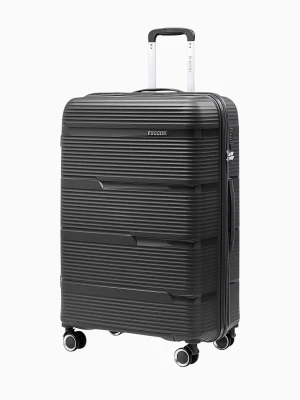 Duża walizka z polipropylenu czarna Puccini