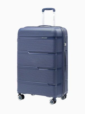 Duża walizka z polipropylenu granatowa Puccini