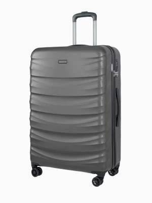 Duża walizka z poliwęglanu antracytowa Puccini