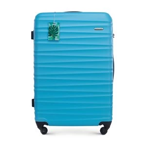 Duża walizka z zawieszką niebieska Wittchen