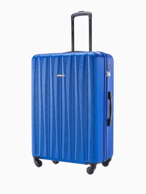 Duża walizka ze żłobieniami niebieska Puccini