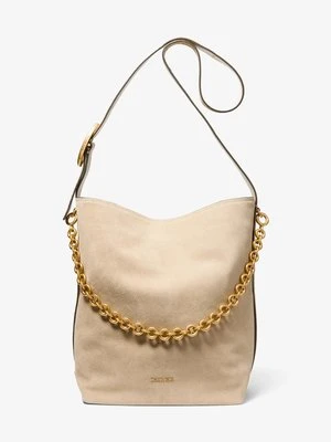 Duża zamszowa torba tote Nolita Michael Kors