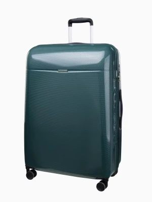 Duża zielona walizka z policarbonu Puccini