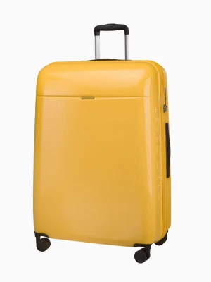Duża żółta walizka z policarbonu Puccini