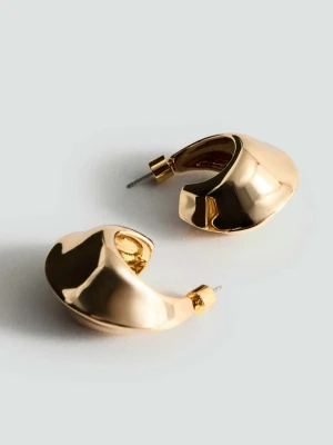 Duże kolczyki w kształcie księżyca złoty - Kobieta - Rozmiar uniwersalny - MANGO