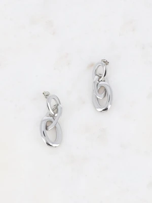 Duże kolczyki wiszące - trzy złote obręcze - Hestia Bohm Paris