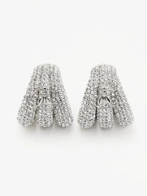 Duże nauszynice Metal Circle z kryształkami PATRIZIA PEPE