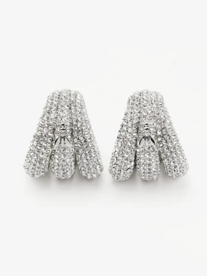 Duże nauszynice Metal Circle z kryształkami PATRIZIA PEPE