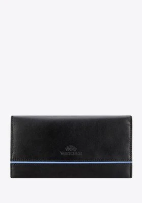 Duży damski portfel ze skóry czarny Wittchen