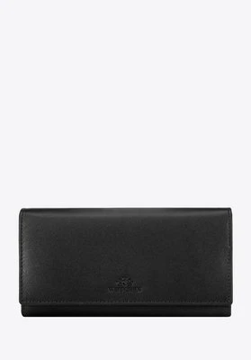 Duży damski portfel ze skóry czarny Wittchen