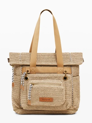 Duży modularny plecak z rafii Desigual